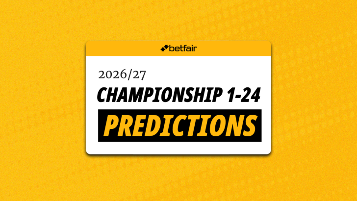 Image for Betfair's Championship season preview with tips and 1-24 predictions 